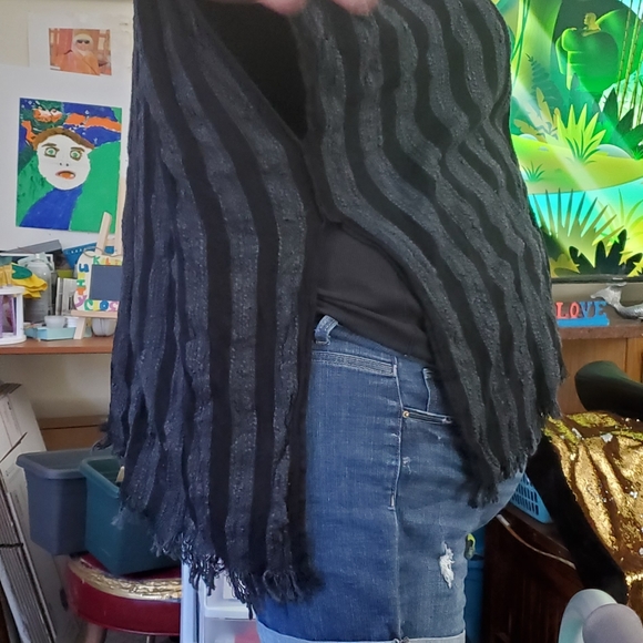 Plus size N/W/T [I keep tags] Bohemian style shawl - Picture 3 of 7